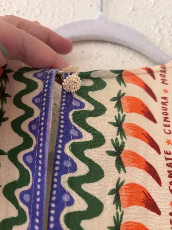 FARM Rio X Anthropologie V-Neck Kaftan Maxi Dress With CutOut Fruit Floral Print - Picture 12 of 12